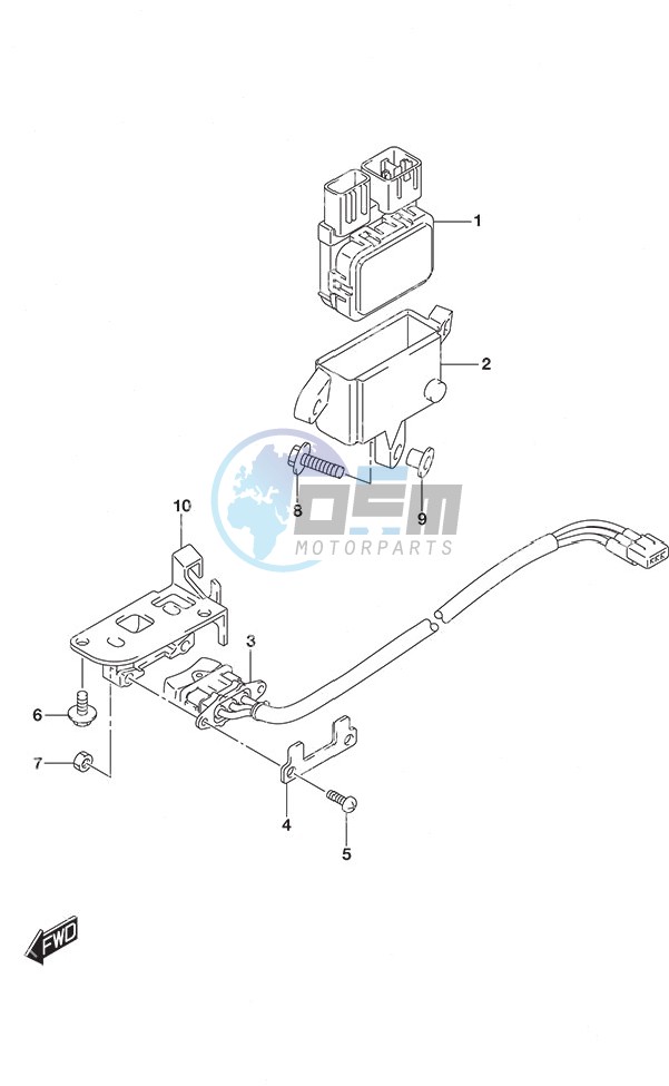 PTT Switch Tiller Handle w/Power Tilt