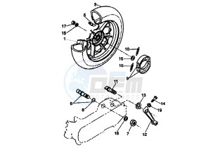 BW'S NEXT GENERATION 50 drawing REAR WHEEL