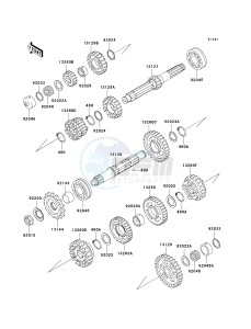 ZX 1100 D [NINJA ZX-11] (D1-D3) [NINJA ZX-11] drawing TRANSMISSION