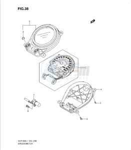 VLR1800 drawing SPEEDOMETER (VLR1800L1 E19)