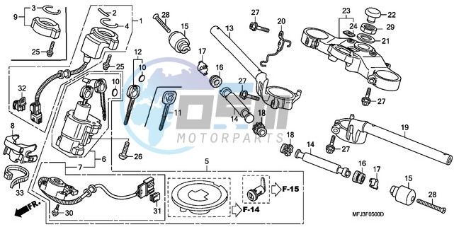 HANDLE PIPE/TOP BRIDGE