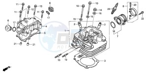 TRX400FA FOURTRAX AT drawing CYLINDER HEAD