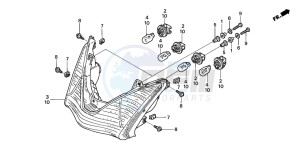 ST1300A drawing REAR COMBINATION LIGHT