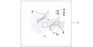 VT750DC BLACK WIDOW drawing BACKREST STAY