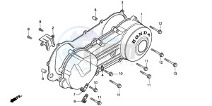 SH75D drawing LEFT CRANKCASE COVER