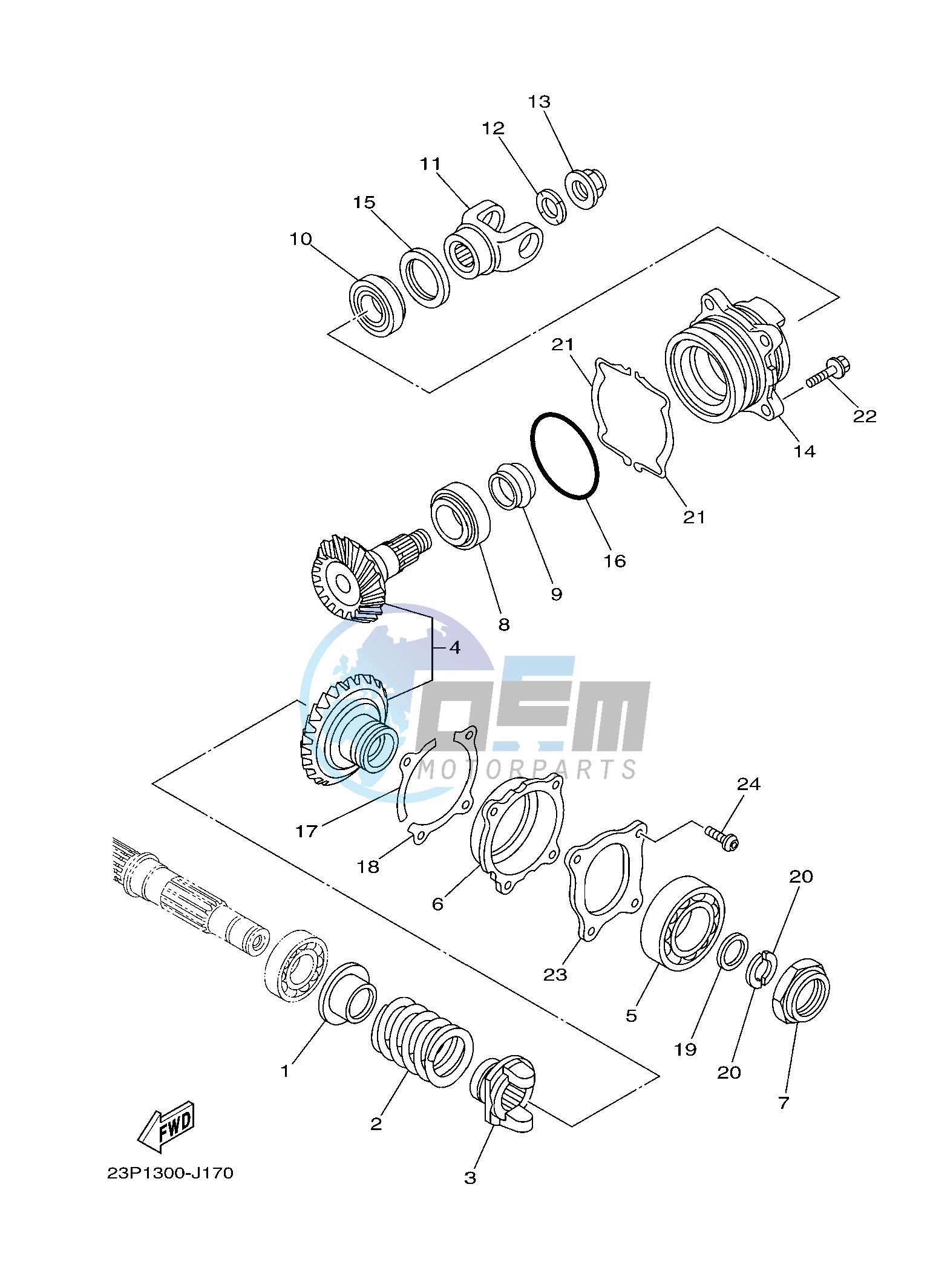 MIDDLE DRIVE GEAR