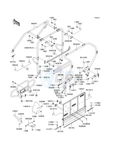 KAF 620 J [MULE 3010 TRANS4X4] (J6J-J8F) J7F drawing GUARDS_CAB FRAME -- J7F_J8F- -