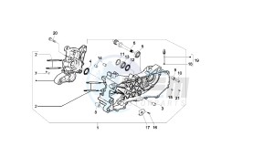 BOULEVARD - 100 CC 4T drawing CRANKCASE