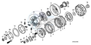 TRX420FMA Europe Direct - (ED / 4WD) drawing CLUTCH