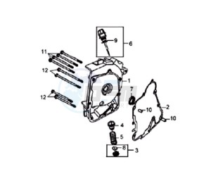 FIDDLE II 50 25KMH OLD ENGINE drawing CRANKCASE RIGHT