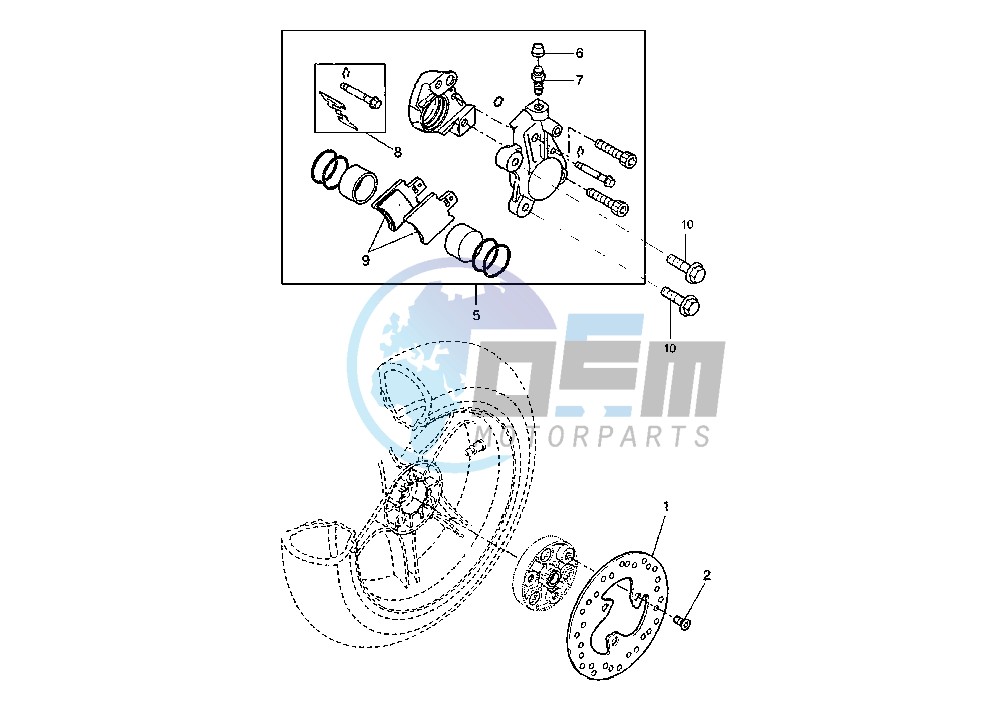 REAR BRAKE CALIPER