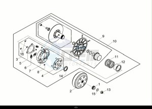 CRUISYM a 250 (LV25W2-EU) (M0) drawing DRIVEN PULLEY