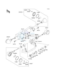 VN 800 E [VULCAN 800 DRIFTER] (E6F) E6F drawing TURN SIGNALS