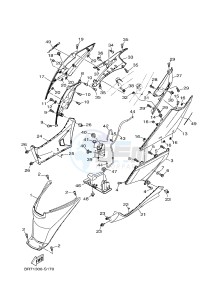 MWS125-C TRICITY 125 (BU51 BU53) drawing SIDE COVER