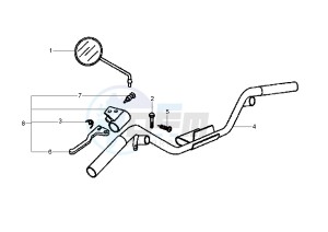 LX 4T 50 drawing Rear brake control