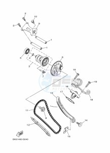 YZF125-A YZF-R125 (B5G4) drawing CAMSHAFT & CHAIN