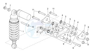 RSV4 1000 APRC R ABS (AU, CA, EU, J, RU, UK, USA) drawing Rear shock absorber