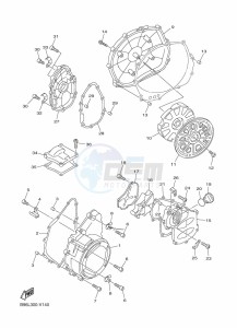 FJR1300-AE (B96S) drawing CRANKCASE COVER 1