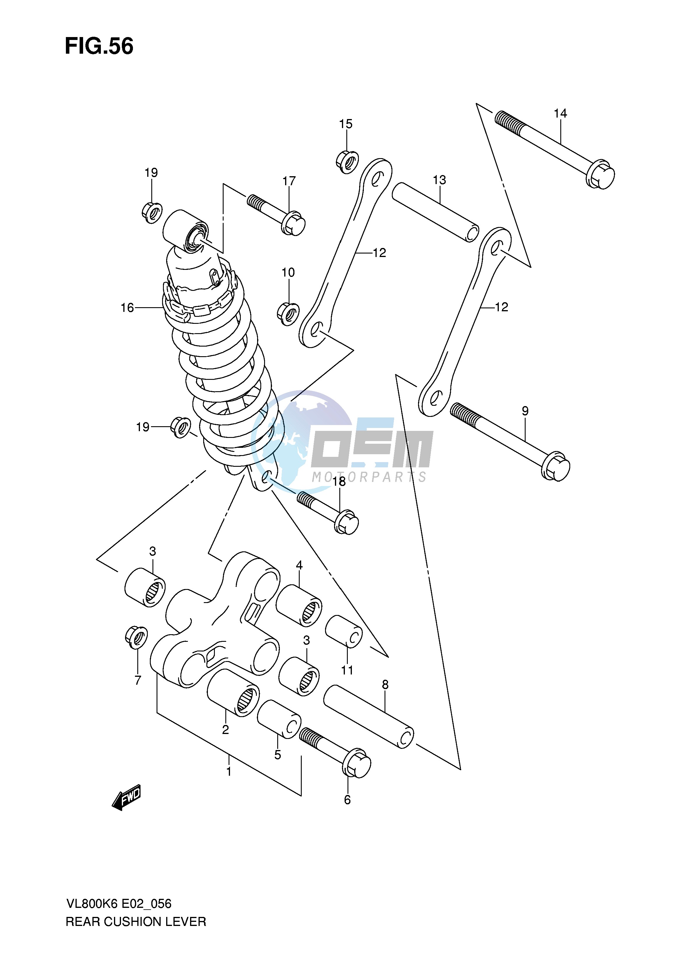 REAR CUSHION LEVER