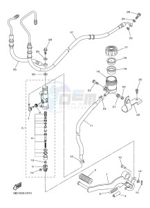 FZ8-NA FZ8 (NAKED, ABS) 800 FZ8-N ABS (59P8) drawing REAR MASTER CYLINDER