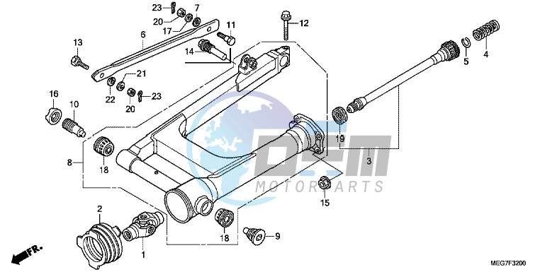 SWINGARM ( VT750C2B/ C2S/ CS/ C/ CA)