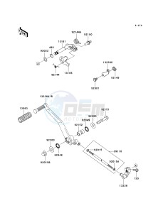 VN 900 C [VULCAN 900 CUSTOM] (7F-9FA) C9F drawing GEAR CHANGE MECHANISM