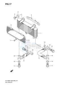 DL1000 (E3-E28) V-Strom drawing OIL COOLER