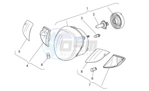 Scarabeo 125-200 ie Light drawing Headlight