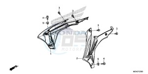 CRF450RG CRF450R Europe Direct - (ED) drawing RADIATOR SHROUD