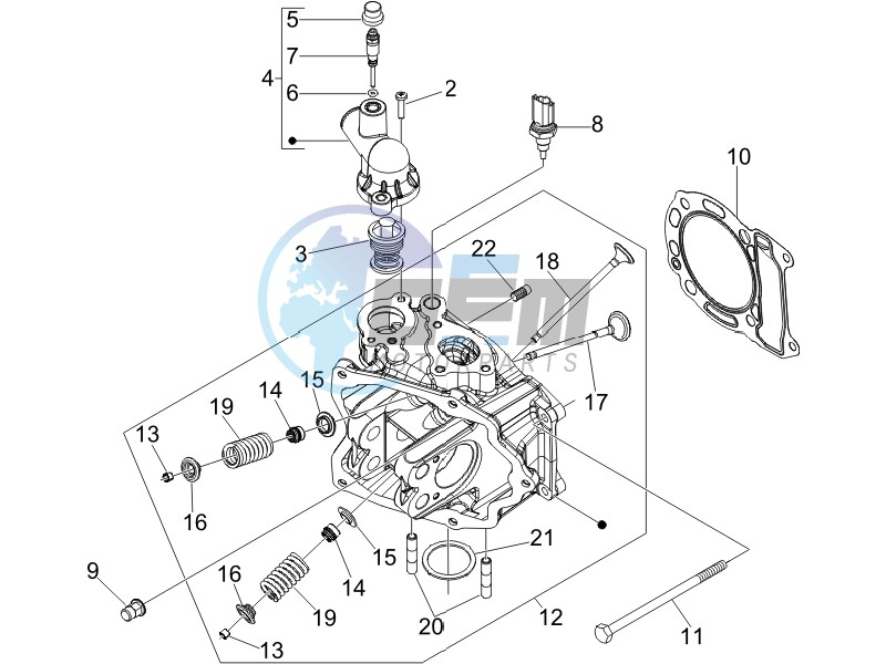 Cilinder head unit - Valve