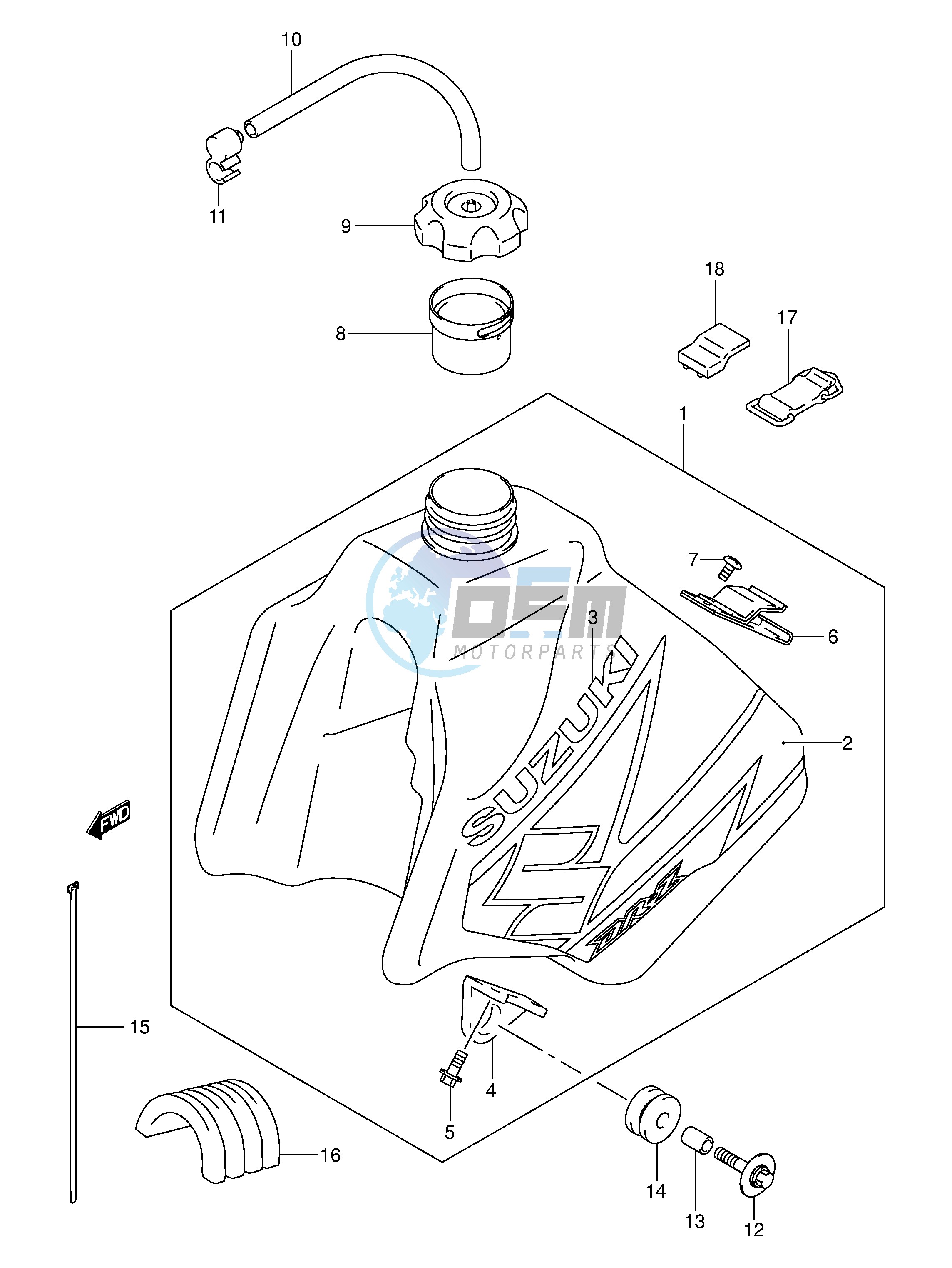 FUEL TANK (MODEL K3)