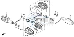 CB600F CB600F drawing WINKER (2)