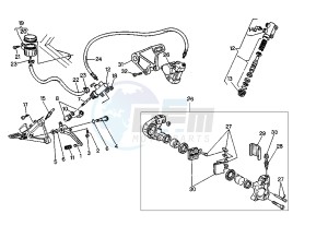 RAPTOR 125 drawing REAR BRAKE SYSTEM