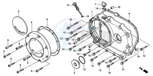 VT1100C2 drawing RIGHT CRANKCASE COVER