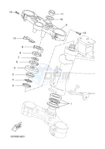 YZF-R125A YZF-R125 ABS R125 (BR61 BR61 BR61 BR61) drawing STEERING