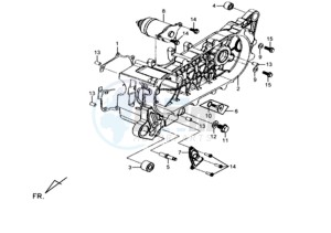 MIO 50 SPORT 25 KMH drawing CRANKCASE COVER LEFT