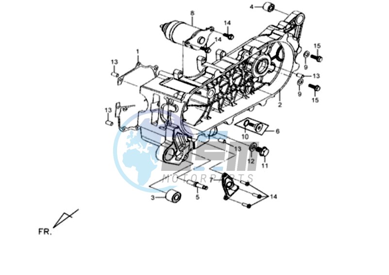 CRANKCASE COVER LEFT