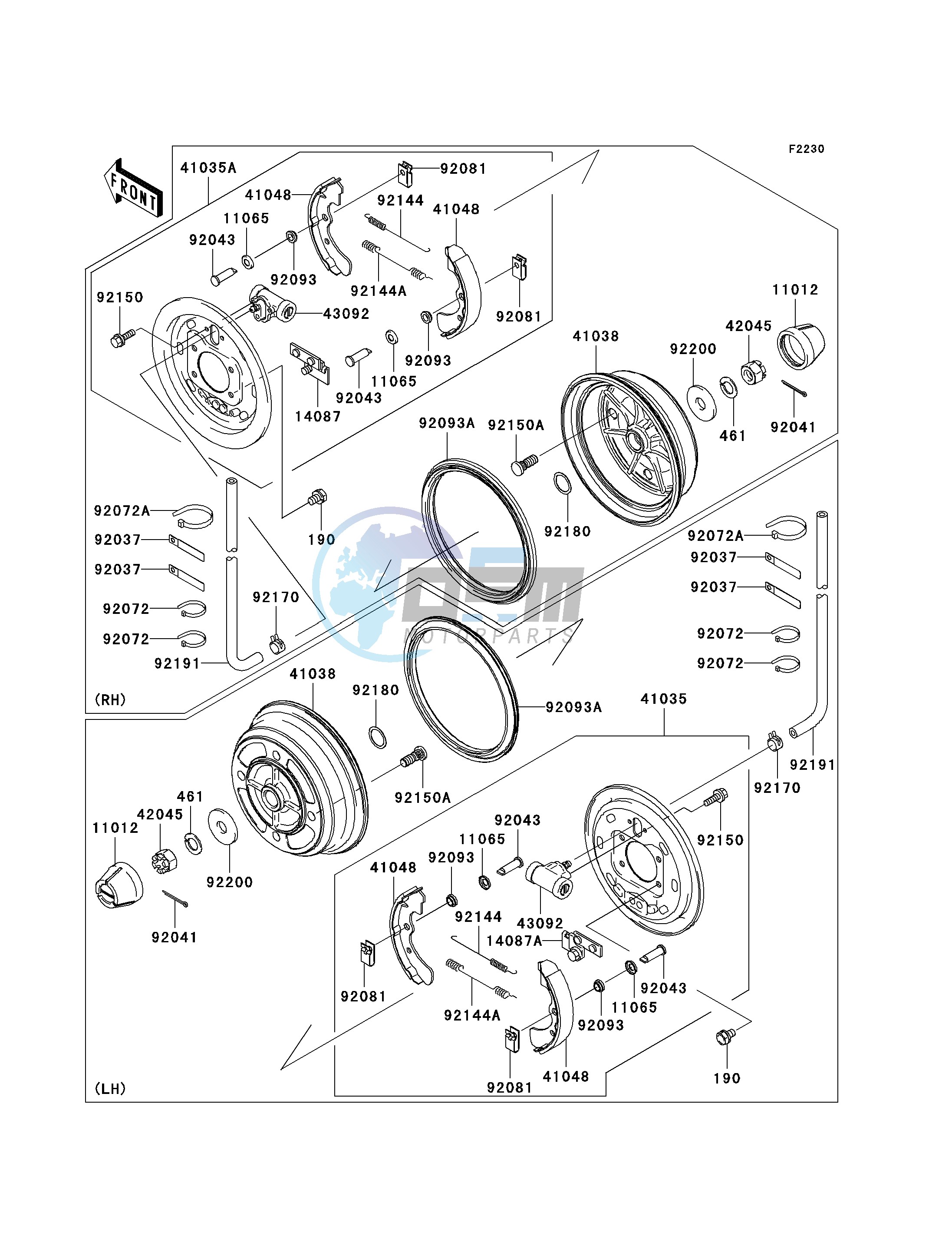 FRONT HUBS_BRAKES-- J6F- -