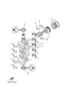 F100D drawing CRANKSHAFT--PISTON