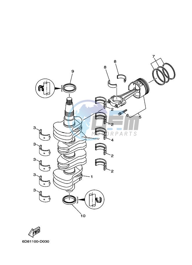 CRANKSHAFT--PISTON