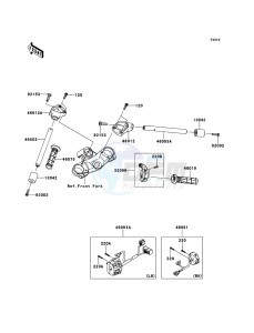 ZZR1400_ABS ZX1400FDF FR GB XX (EU ME A(FRICA) drawing Handlebar