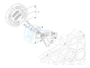 LX 50 4T 2V 25 Kmh Touring NL drawing Rear brake - Brake jaw