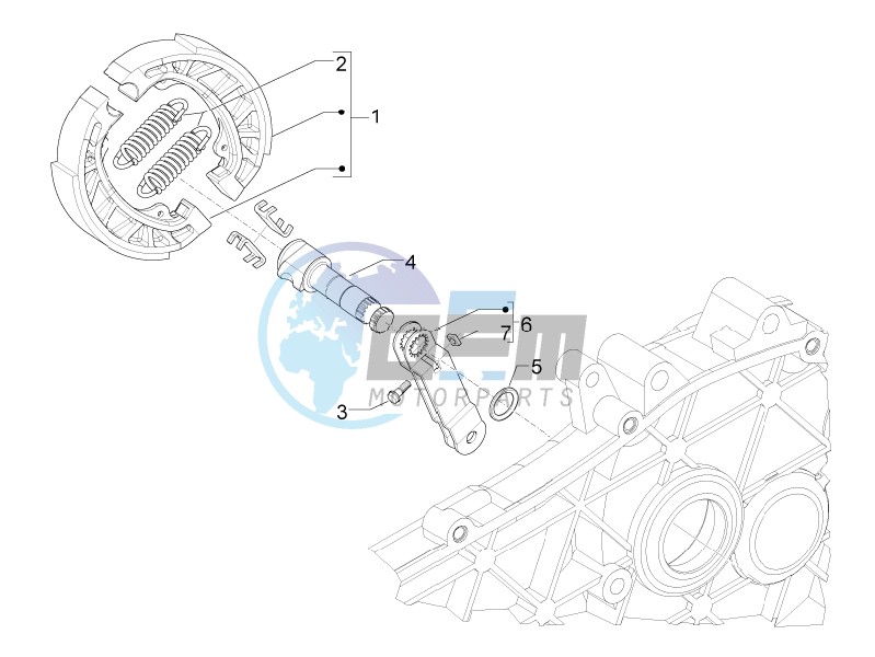 Rear brake - Brake jaw