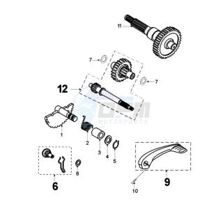 FIGHT Z drawing DRIVE SHAFTS / KICKSTARTER