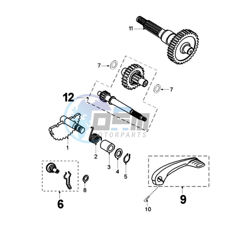 DRIVE SHAFTS / KICKSTARTER