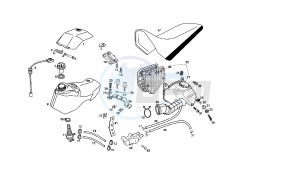 SENDA SM X-RACE - 50 CC VTHSR2E1A EU2 drawing FUEL TANK - SEAT