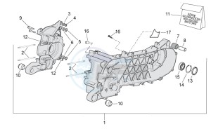 Scarabeo 50 2t drawing Crankcase