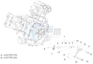 ETV Caponord 1200 drawing Gear lever