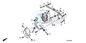 CBR600RA9 Europe Direct - (ED / ABS) drawing FRONT POWER UNIT (CBR600RA)