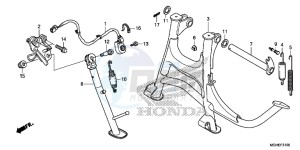 VFR1200XLE CrossTourer 2ED drawing STAND